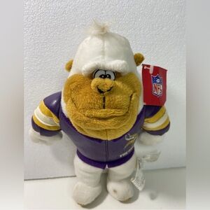 2001 NFL Play by Play 9” Minnesota Vikings RARE gorilla Plush